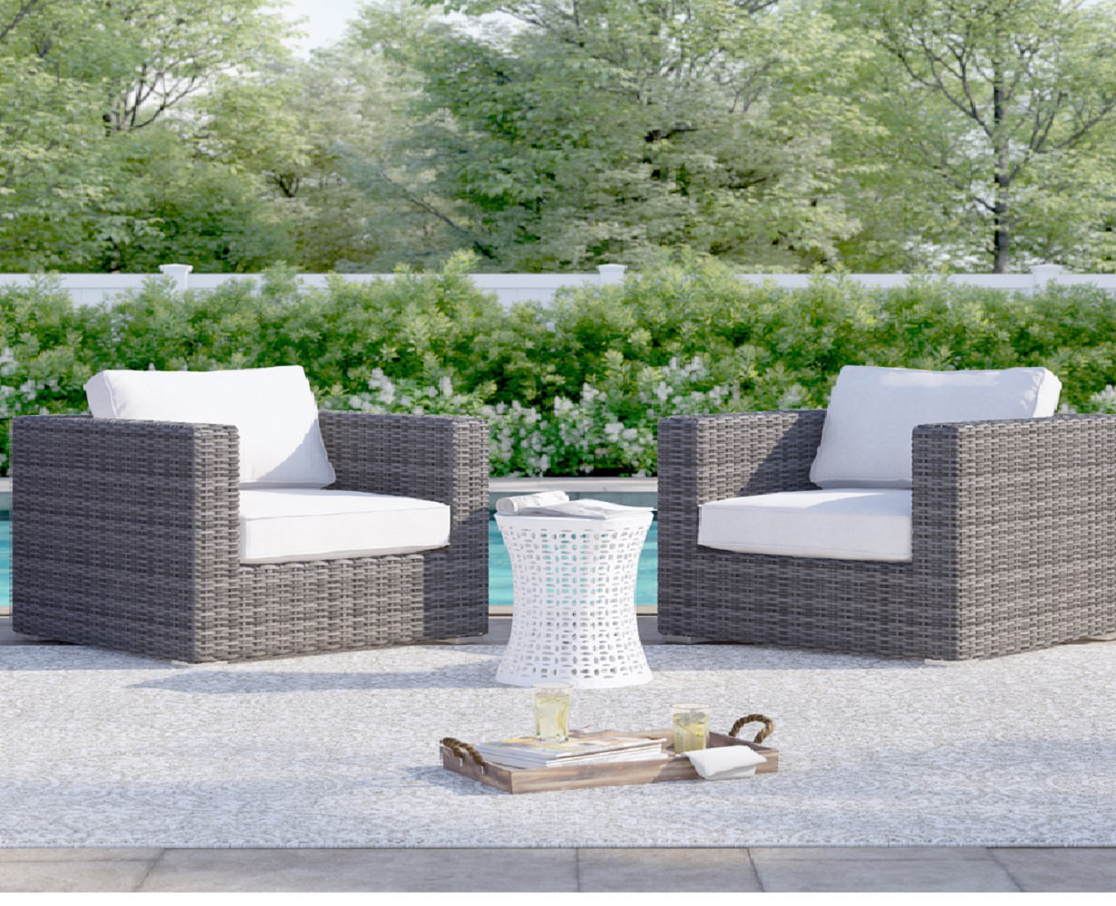 Sol 72 Outdoor™ Almyra Fully Assembled Patio Chair with Cushions