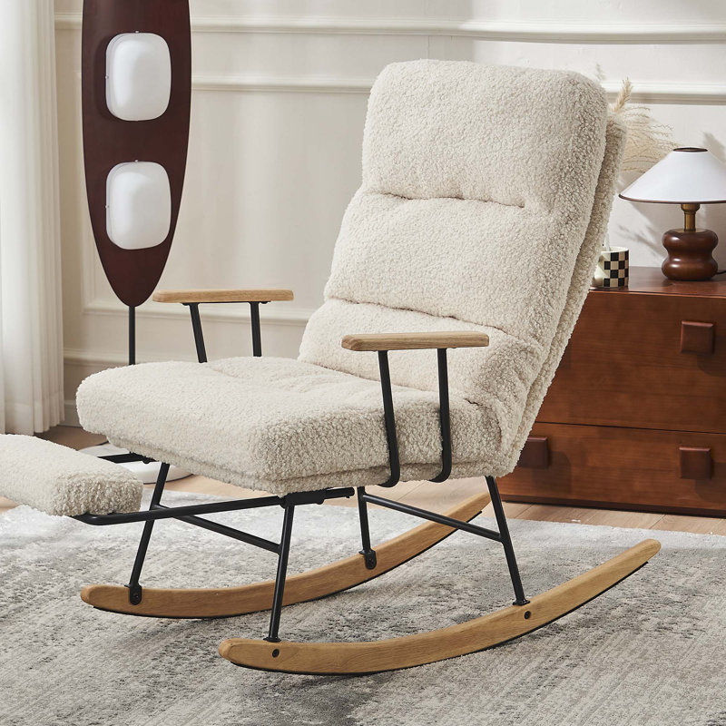 Chaise berçante Kolie, Beige