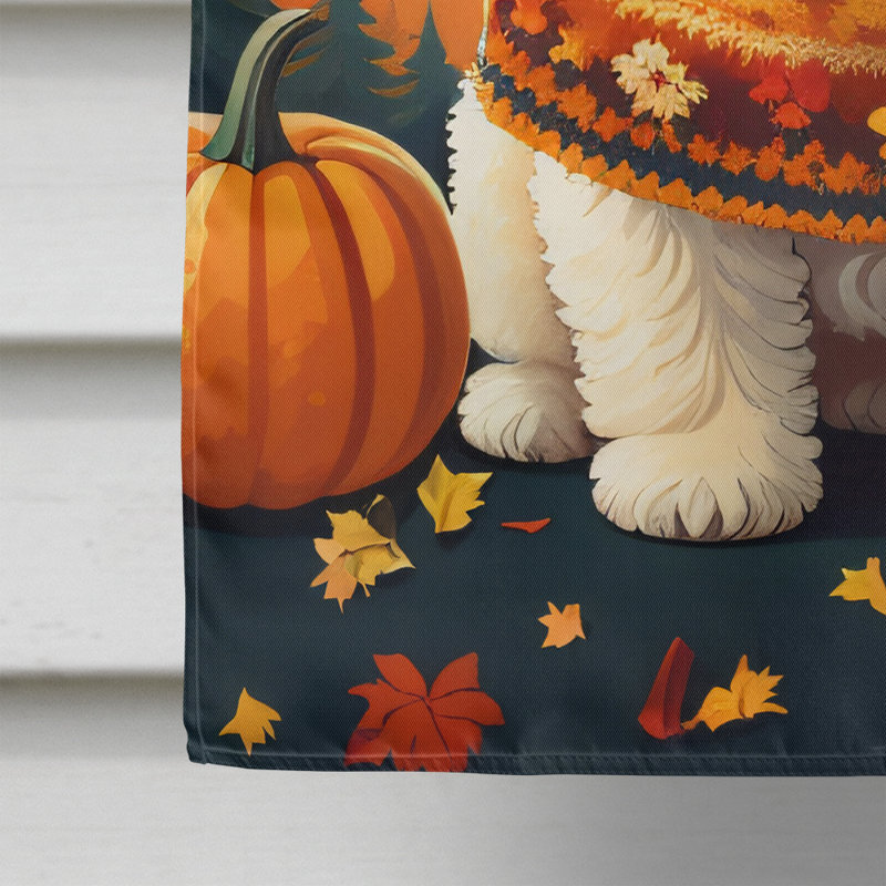 Drapeau Bichon Frise Fall House