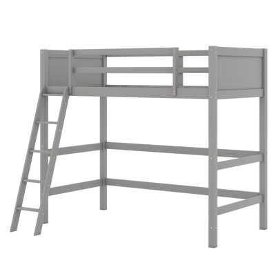 Wood Loft Bed With Ladder