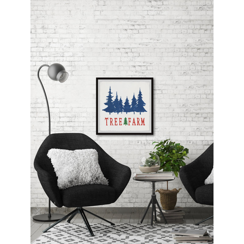 Christmas Tree Farm - Single Picture Frame Print, 61cm H x 61cm W x 3.81cm D