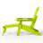 Vinnie Outdoor Folding Adjustable Adirondack Chair With Hideaway Ottoman & Round Side Table-1022087423