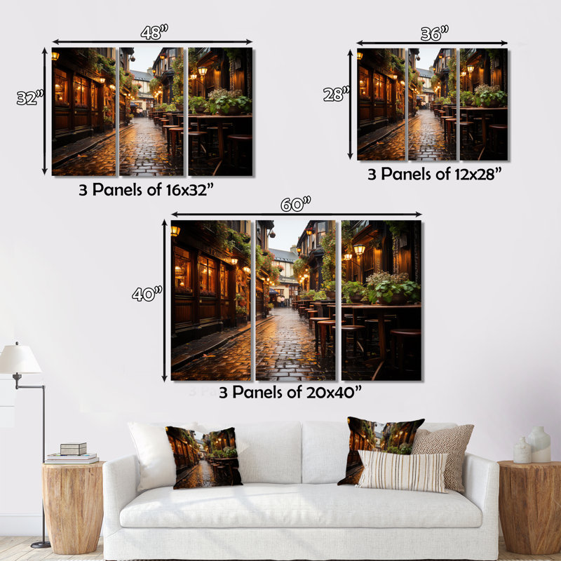 Irlande, Traditions irlandaises II - Irlande, impressions sur toile, H 30 po x l 40 po x P 1,5 po, Cadre flottant brun