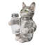 Figurine mignonne chaton gris