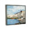 «Seaside Cliff Abstract Landscape», art mural encadré par Floater