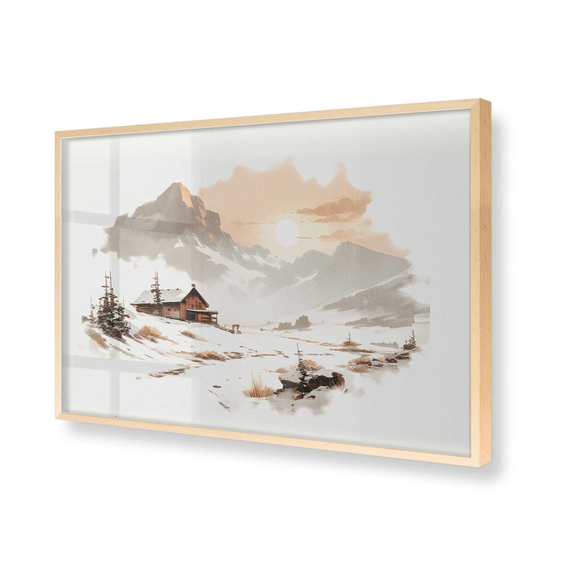 Winter's Quiet Refuge I Print dans un cadre, Érable brut, H 12 po x l 15 po