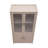 Cabbar Bookcase with Adjustable Shelves and Tempered Glass Doors in (Set of 2)-1923033352