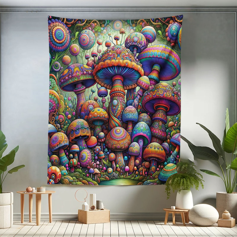 Tapisserie en microfibre, H 88 po x l 68 po