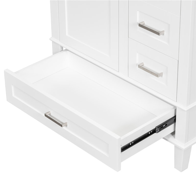 【Meuble-lavabo non inclus, armoire de base seulement Van Meuble-lavabo de 30 po, Blanc