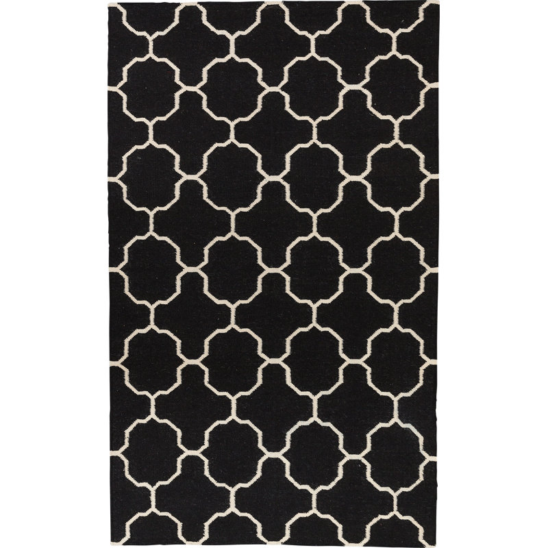 Duda Geometric Wool Hand Woven Area Rug, Rectangle 200 x 300cm