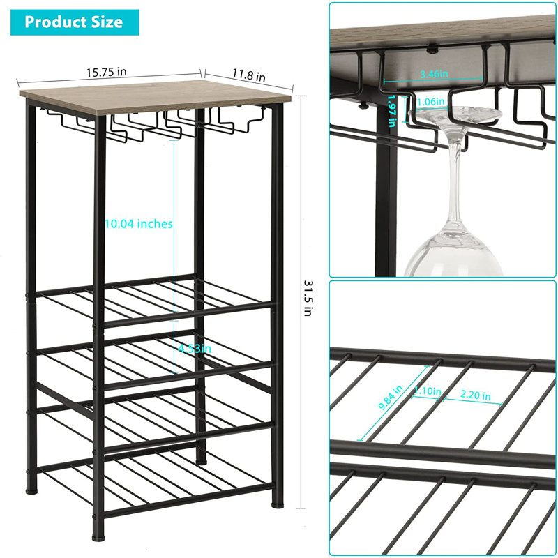 Support à vin Yanahi, Brun pâle