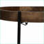 Table basse en bois de manguier avec pieds en fer pliables, peu encombrants Facile à déplacer pour le salon
