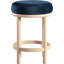 Tabouret de comptoir en velours Monette-888047085-900618415