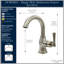 Robinet de salle de bain monotrou avec drain Lulani Aurora-86713046