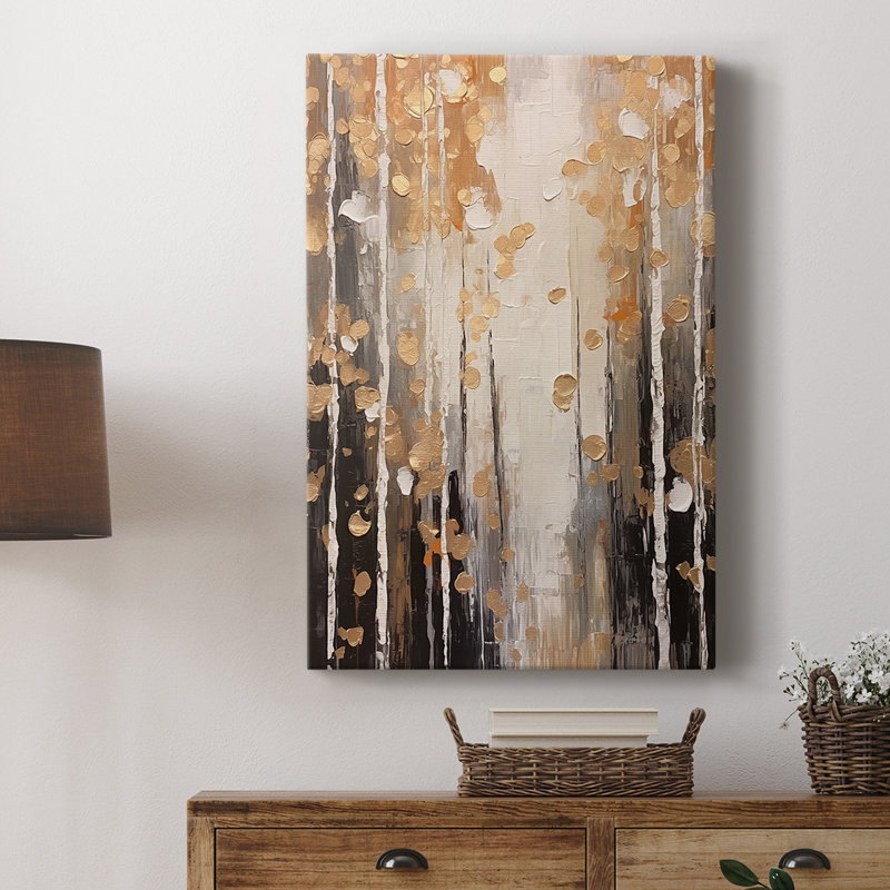 Série ABSTRACT CMLV III - Toile tendue avec châssis Premium - Prêt à être accroché, H 12 po x l 8 po