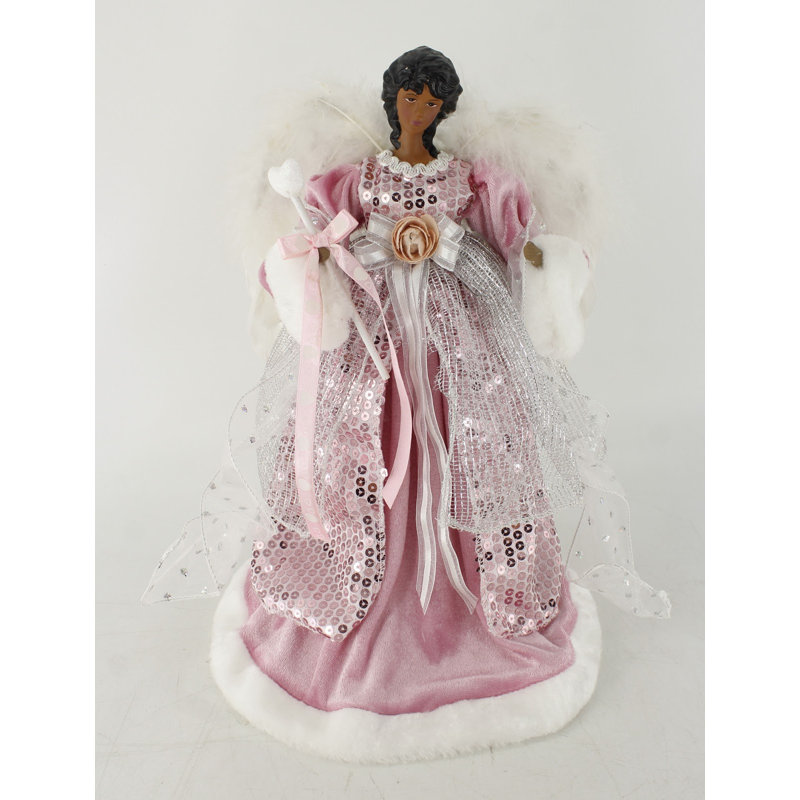 Tête d’arbre de Noël African American Grace Angel
