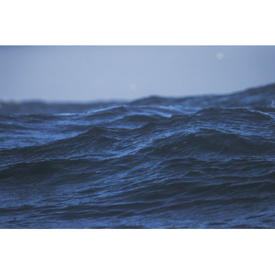 Blue Rough Sea - Wrapped Canvas Print