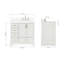 Meuble-lavabo simple avec plateau Abshire 37-93359411