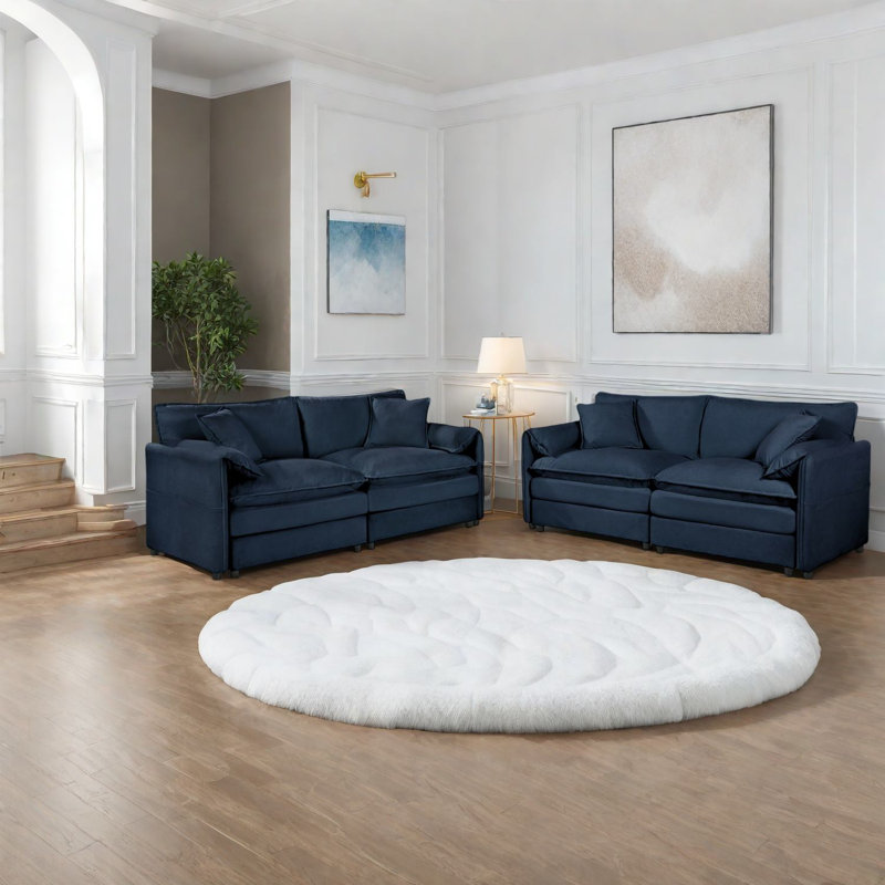 Exquis and Comfort - Ensemble de canapé surdimensionné Laden pour une détente inégalée et une touche de sophistication dans votre espace de vie