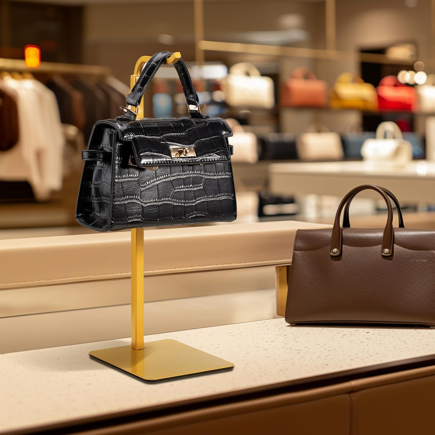 Everly Quinn 2 Pack Purse Holder Handbag Display Stand: Hanger Rack ...