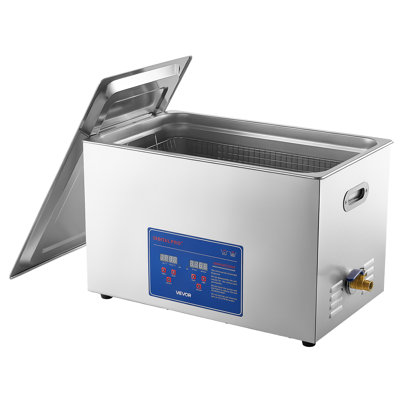 Ultrasonic Cleaner 30L-Class Capacity Ultrasonic Parts Cleaner 40kHz, Digital Time and Temp Control, Stainless Steel Ultra Sonic Cleaning Machine with Cleaning Baskets, for Auto Parts, Glasses