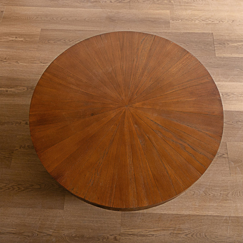 Table basse à plateau amovible avec rangement Corrinne, Noyer