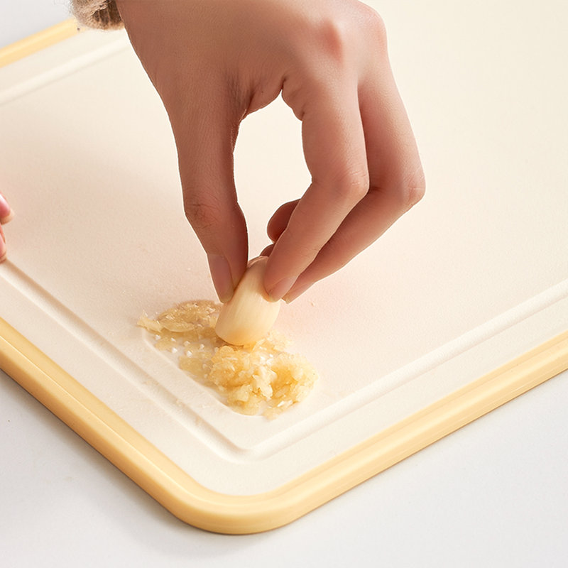 Large Plastic Cutting Board with Juice Grooves and Non-Slip Border, Double-Sided Design with Hang Hole for Kitchen Food Preparation - Measures 15.74" L x 10.62" W (1pc)