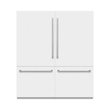 ZLINE 72 in. Built-In Refrigerator w/ Water Dispensers & Ice Makers in DuraSnow Steel