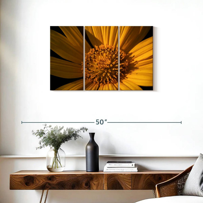 Tournesol jaune sauvage, H 20 po x l 33 po