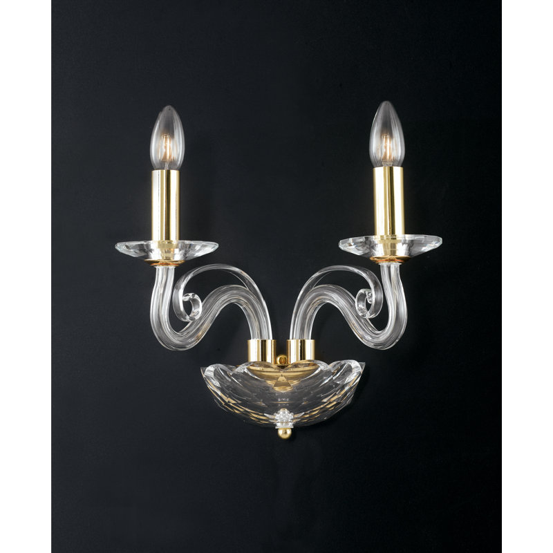 Ossafa Glass Candle Wall Light