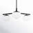 Vibi 3-Light Dimmable Sputnik Chandelier with Glass Shades -1186989952