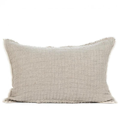  Fringed Cotton Throw Pillow