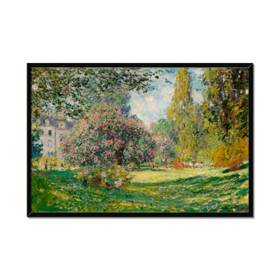 Landscape-The Parc Monceau by Claude O. Monet - Wrapped Canvas Painting