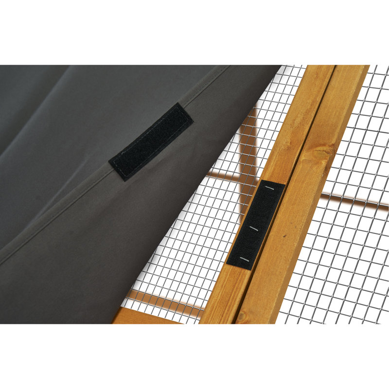 Grandes enclos extérieurs de poulailler pour chatons, 110 po avec une conception sans rendez-vous, caractéristiques, couvercle imperméable amovible, parc pour chaton de 56,54 pi², style, fil galvanisé, deux petites portes, toit,