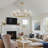 8-Light Modern Dimmable Chandelier With Fabric Shades-1139210077
