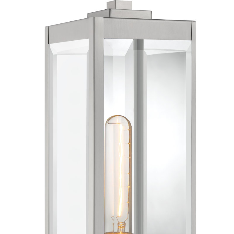 Wylie Beveled Pier Mount Light, Stainless Steel