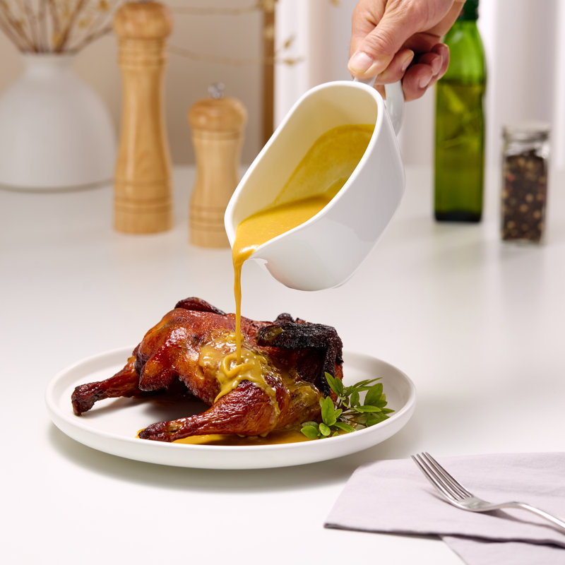 Saucière avec cuillère Kook, blanc, 14 oz