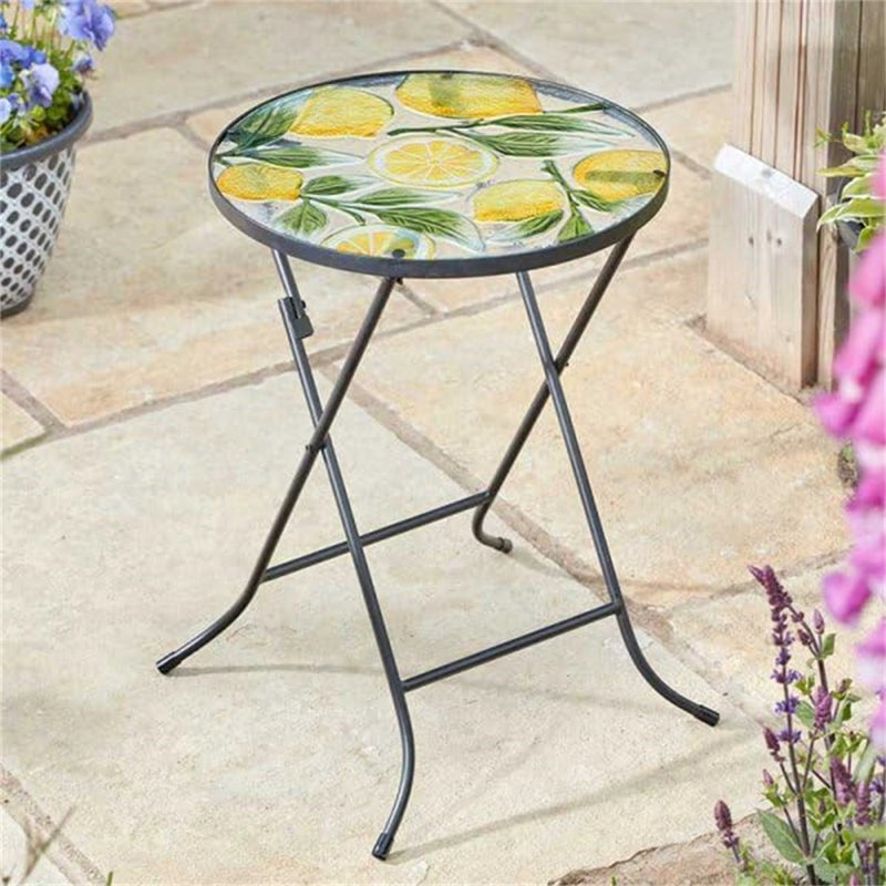 Glass Top End Table