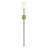 Hague 1 - Light Dimmable Black/Brass Wallchiere