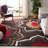 Candelo Hand Tufted Wool/Viscose Floral Rug in Red/Brown-954838179