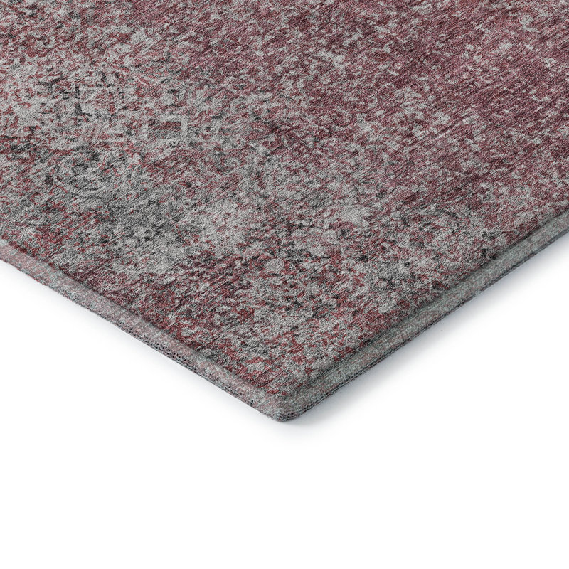 Tapis Prlot Merlot de qualité supérieure lavable à la machine, Rectangle 5 pi x 7 pi 6 po