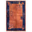 Classic Minimalist Antique Small Size Chinese Art Deco Rug