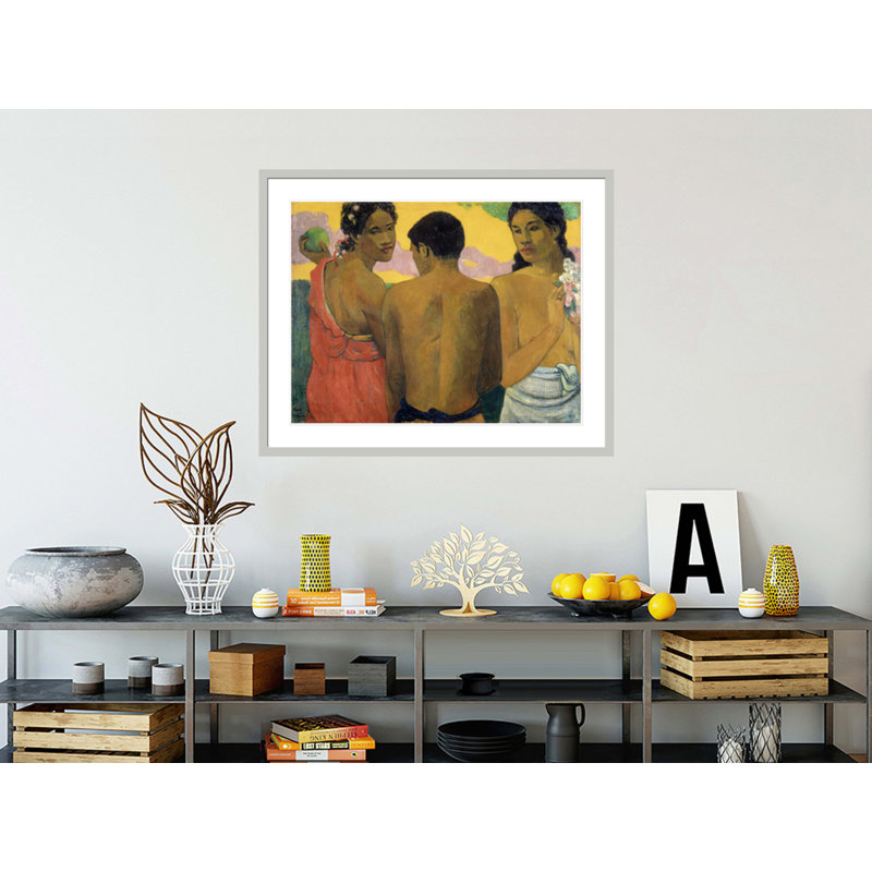 «Three Tahitians» par Paul Gauguin - Estampe numérique encadrée, 33.5" H x 41.47" W