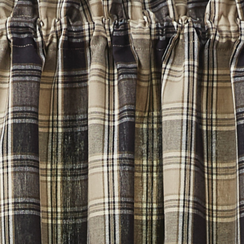 Alysin Cotton Plaid Tailored Window Valance