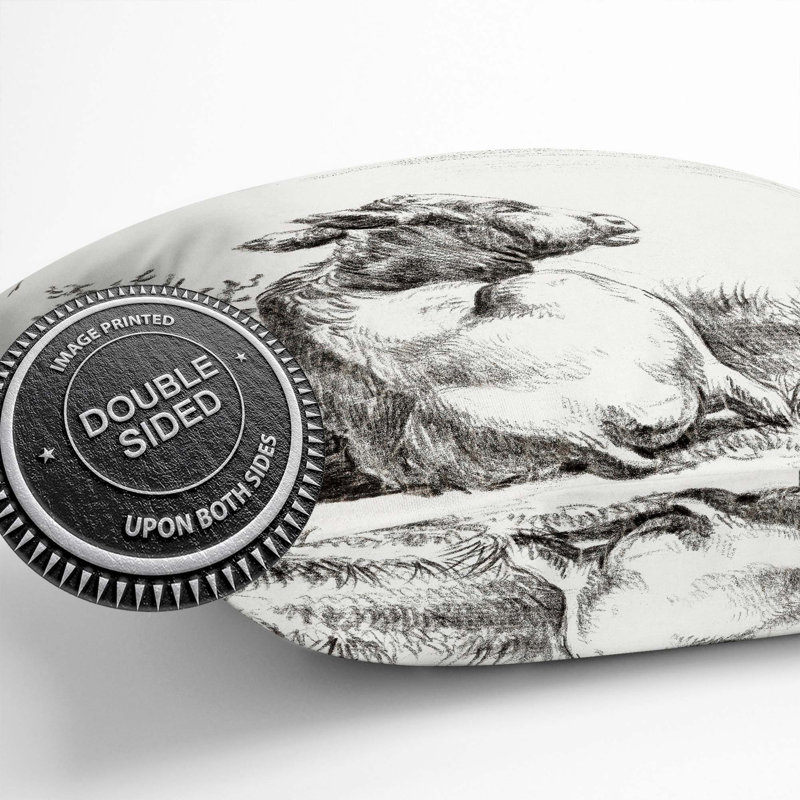 Square Throw Cushion, 55cm H x 55cm W x 20cm D
