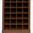 Cabinets, Walnut Brown Modern 28-Bottle Wine Bar Buffet Cabinet, 17.8"W x 15.95"D x 35.43"H | MDF | Traditional