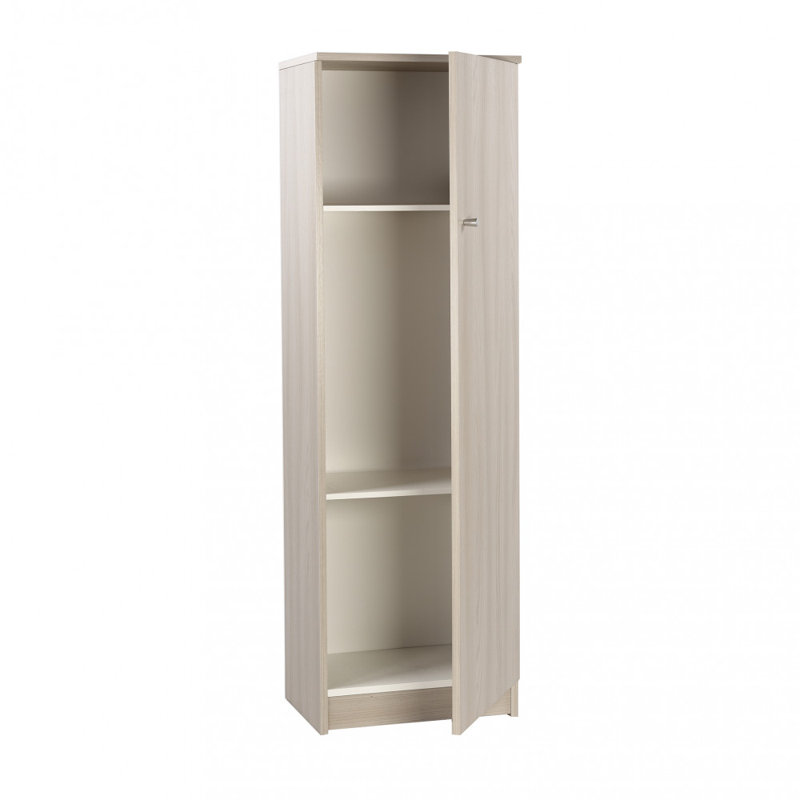 Obehi 1 Door Wardrobe, Light Elm