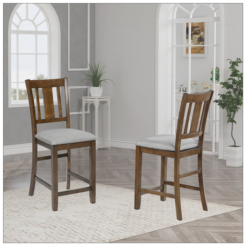 4 chaises de salle à manger rembourrées à hauteur de comptoir