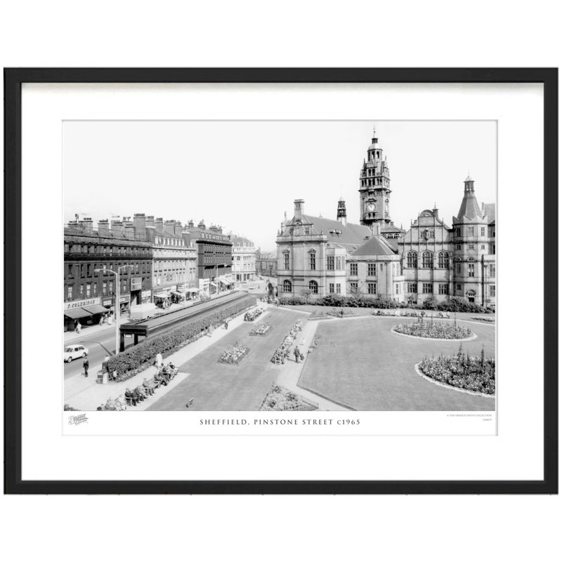 Sheffield, Pinstone Street C1965 by Francis Frith - Single Picture Frame Print, 40cm H x 50cm W x 2.3cm D