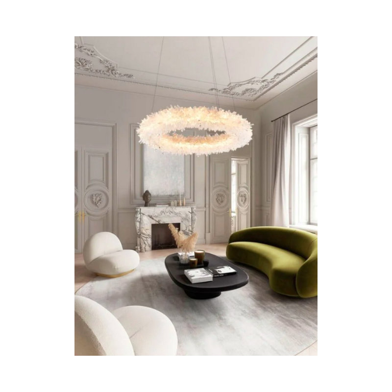 1 - Light Chandelier, 7" H x 32" W x 32" D